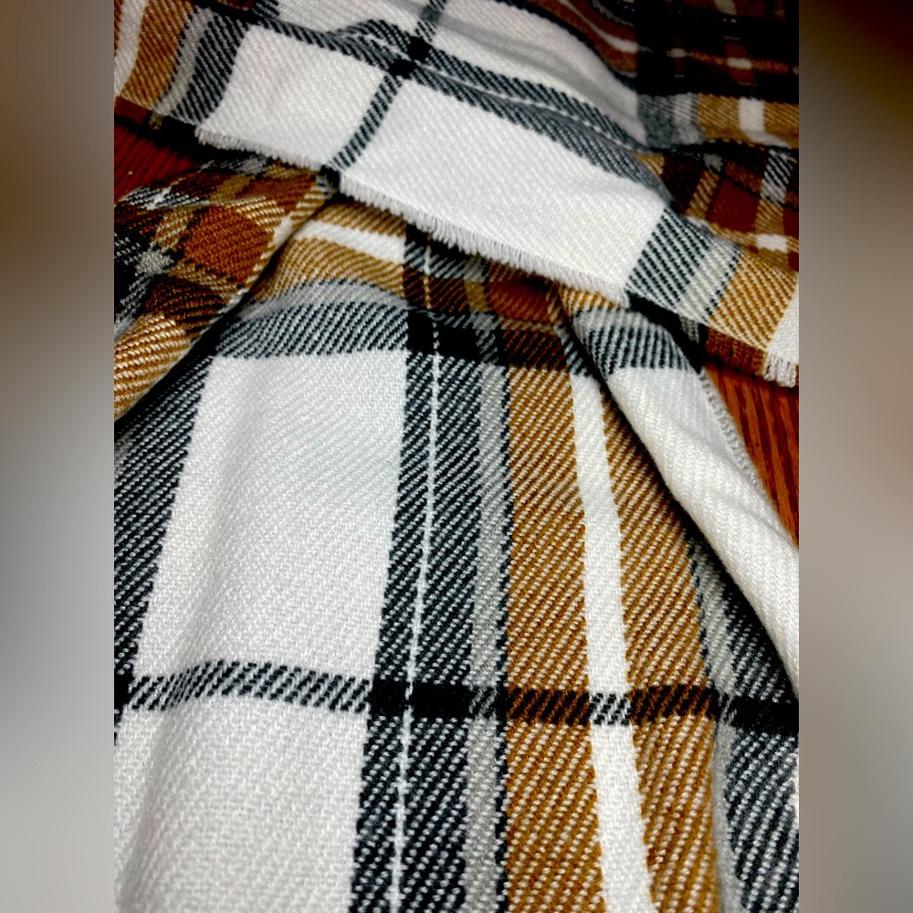 Old Navy Mens Multicolor Tartan Plaid Flannel Neck Scarf